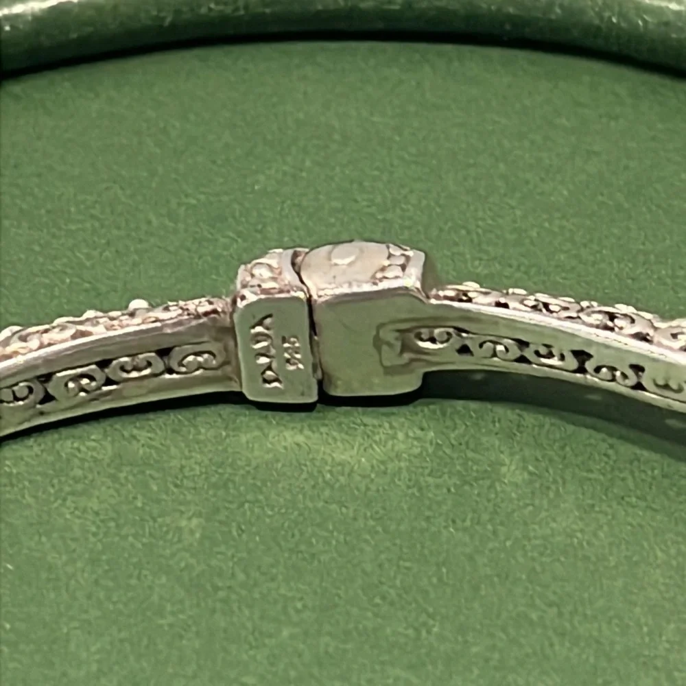 Sarda Sterling Silver and Pearl Bracelet, size 6.75”